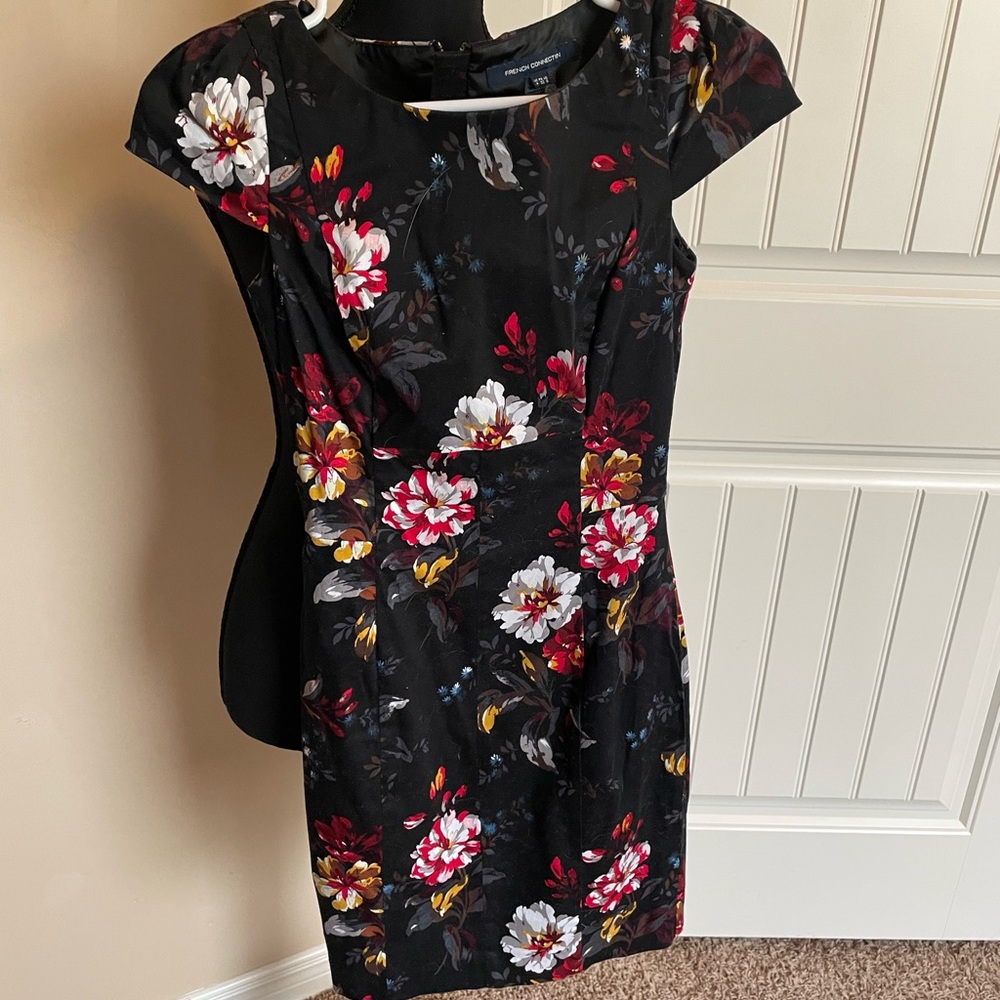 French connection floral mini dress